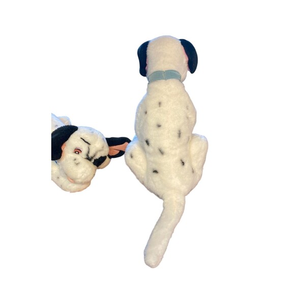 Vintage 101 Dalmatians Plush Disney Mattel 1991? Pongo and Lucky Set Dalmatians - Picture 8 of 13